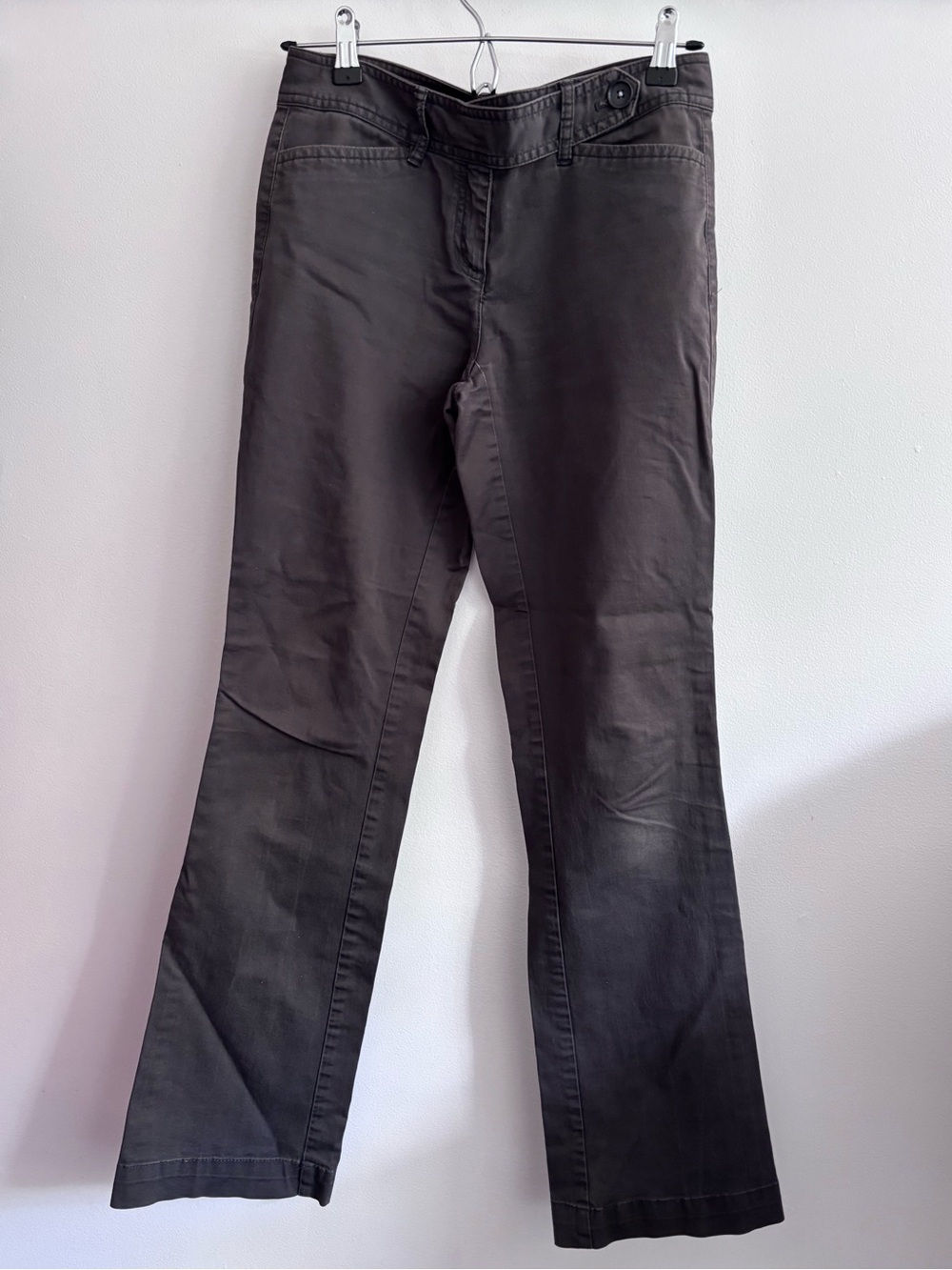 Y2K Jacob Black Mid-Rise Flared Wide-Leg Pants Size 2